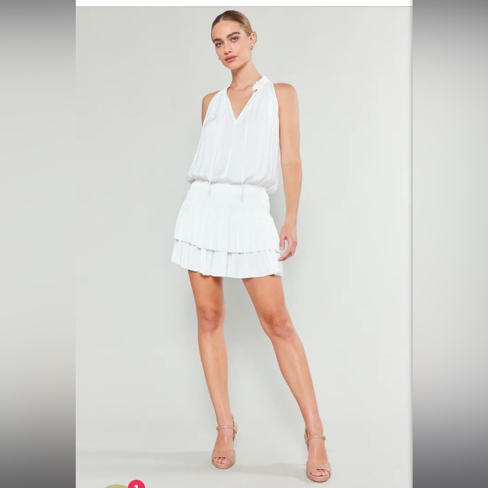 Current Air Cara Sleeveless Pleated Mini Dress Turquoise Size S - Picture 14 of 16